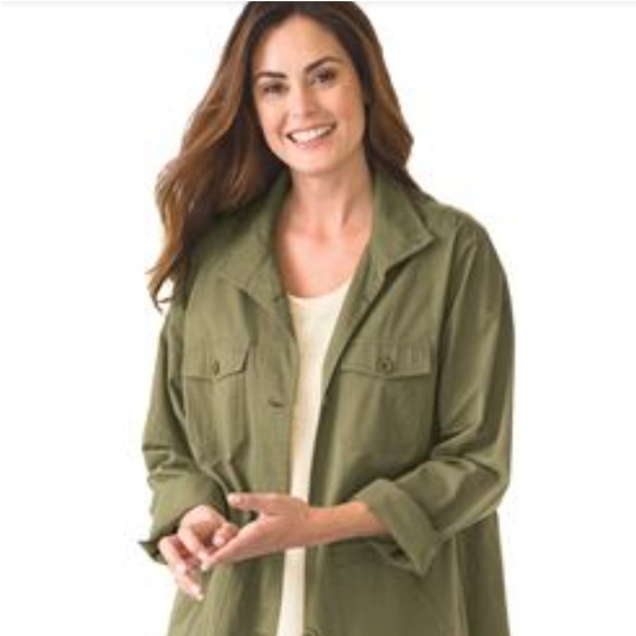 Army Green Light weight Jacket (Like New Condition) - Picture 3 of 12